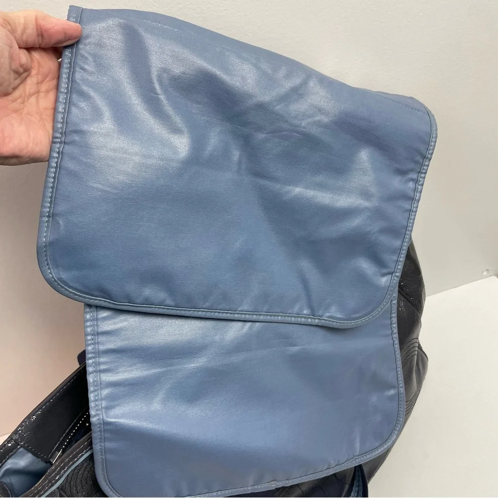 Coach Gray & Blue Diaper Tote Bag - Picture 6 of 7